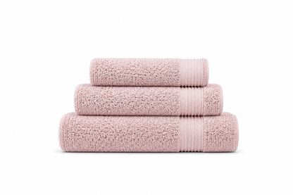 Luxe Handdoekset – Badlaken, Handdoek & Face Towel - Roze