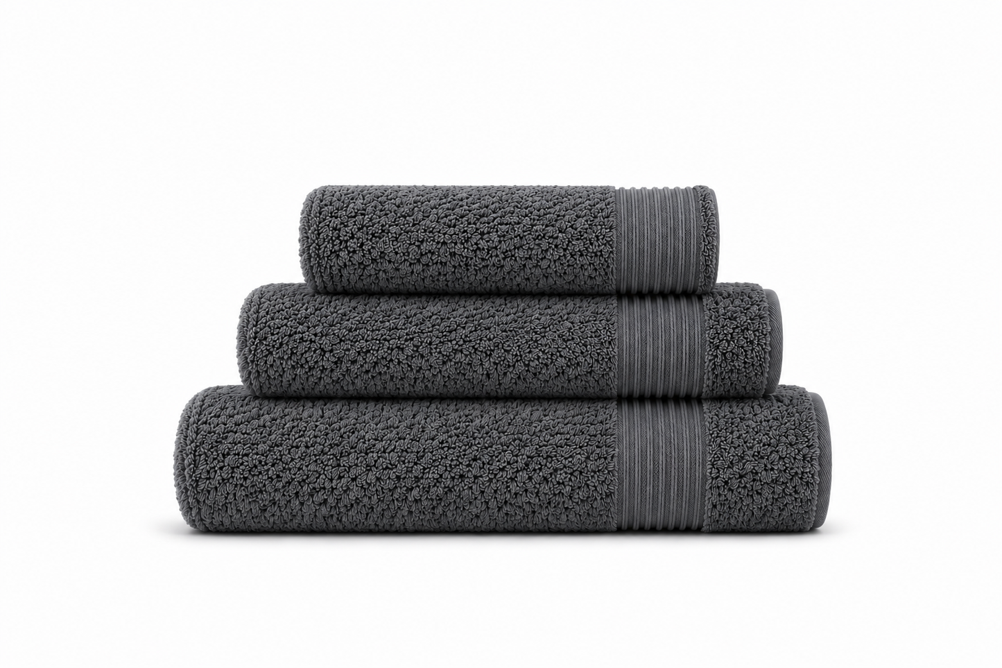 Luxe Handdoekset – Badlaken, Handdoek & Face Towel - Grijs