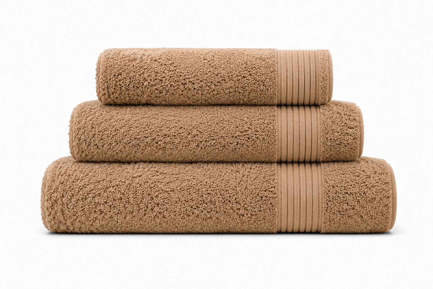 Luxe Handdoekset – Badlaken, Handdoek & Face Towel - Bruin