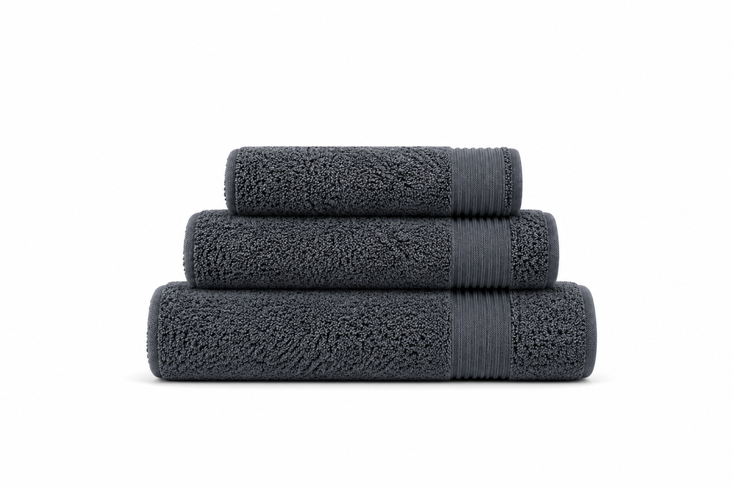 Luxe Handdoekset – Badlaken, Handdoek & Face Towel - Donker grijs